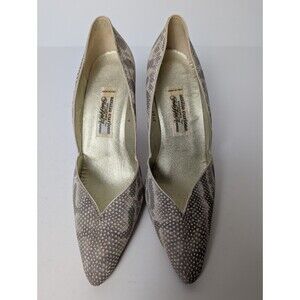Vintage Attilio Curione Exclusively For Saks Fifth Avenue Women's Heels Snake 9B